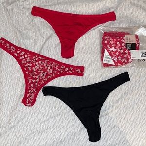 H&M Multiprint Thong Underwear Set NWT